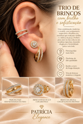 Conjunto 2 Fio + Piercing Fake