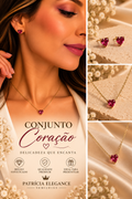 Conjunto Coração Rubi