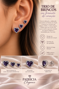 Trio Coração zirconia