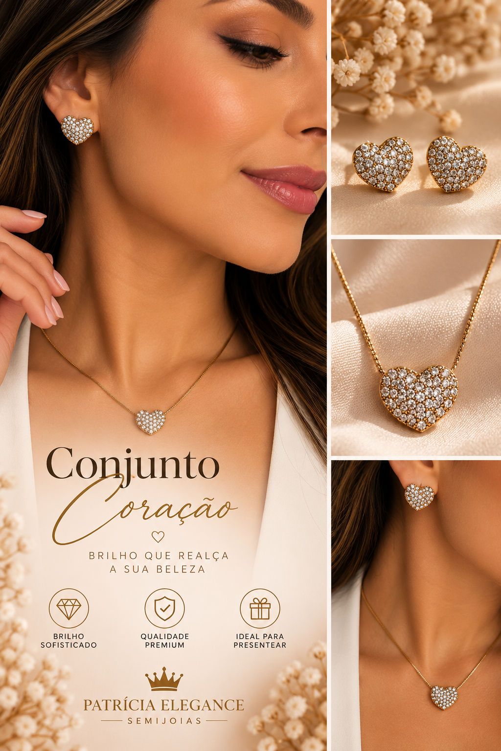 Conjunto coração Gordinho