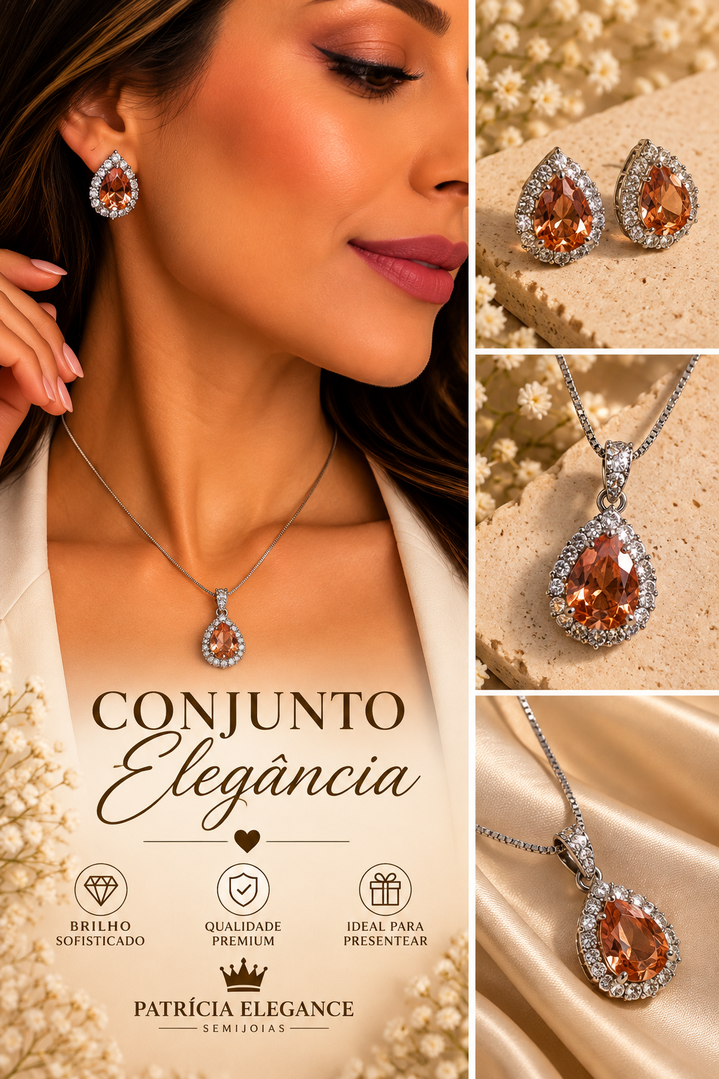 Conjunto Elegância Âmbar
