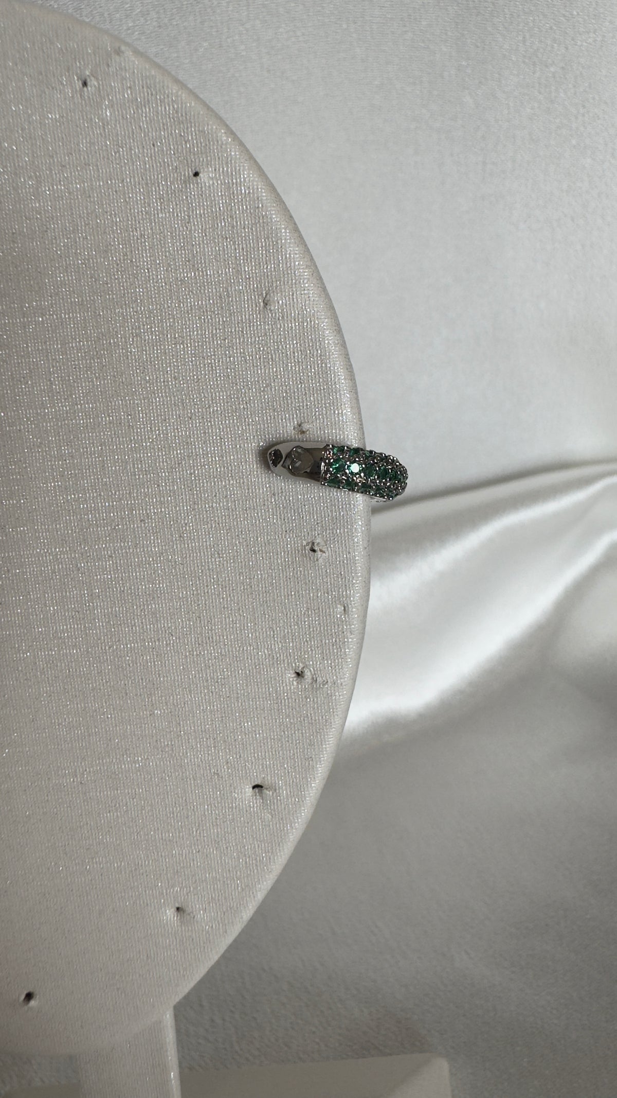 Piercing Fake Cravejado Verde