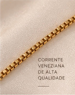 Colar Gravata Retangular