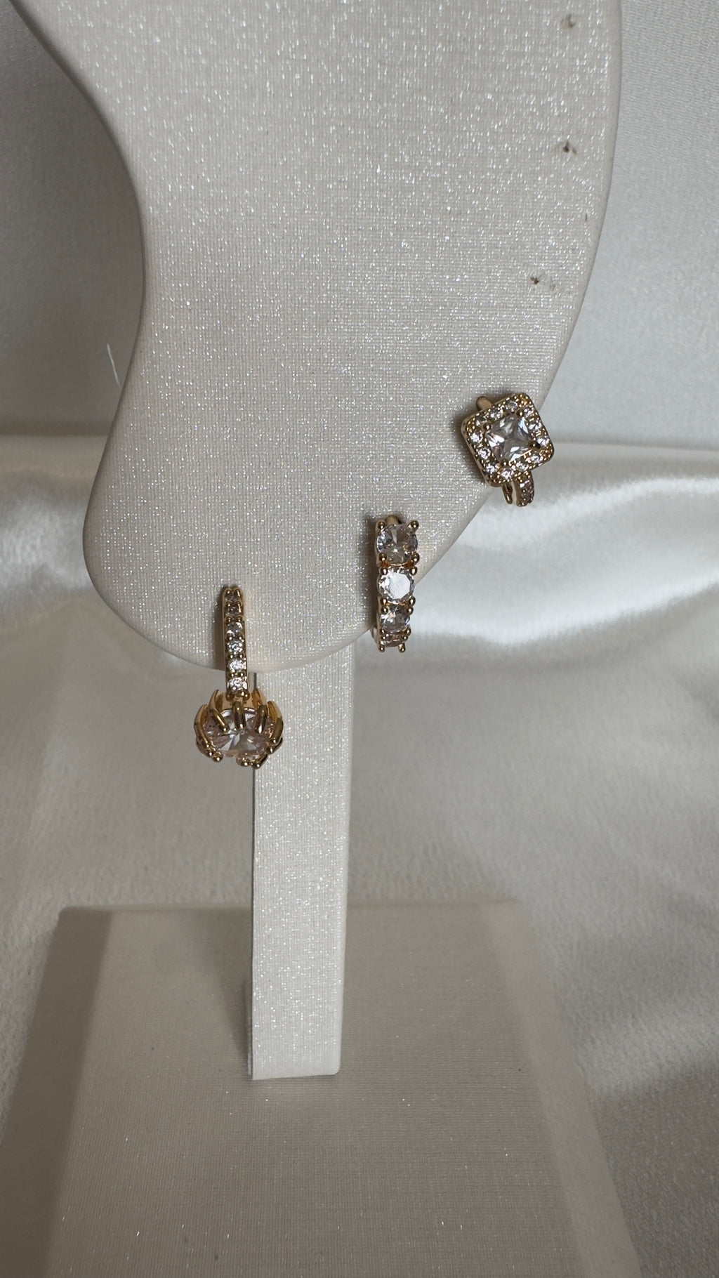 Trio de Argolas Com  Zirconias