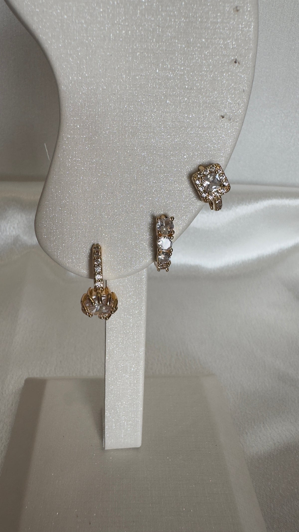 Trio de Argolas Com  Zirconias