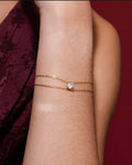 Pulseira Dupla com Ponto de Luz