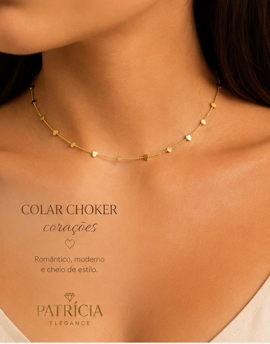 Choker Coração