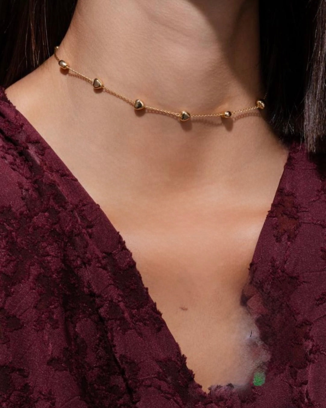 Choker Coração Gordinho