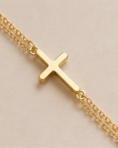 Pulseira dupla Cruz