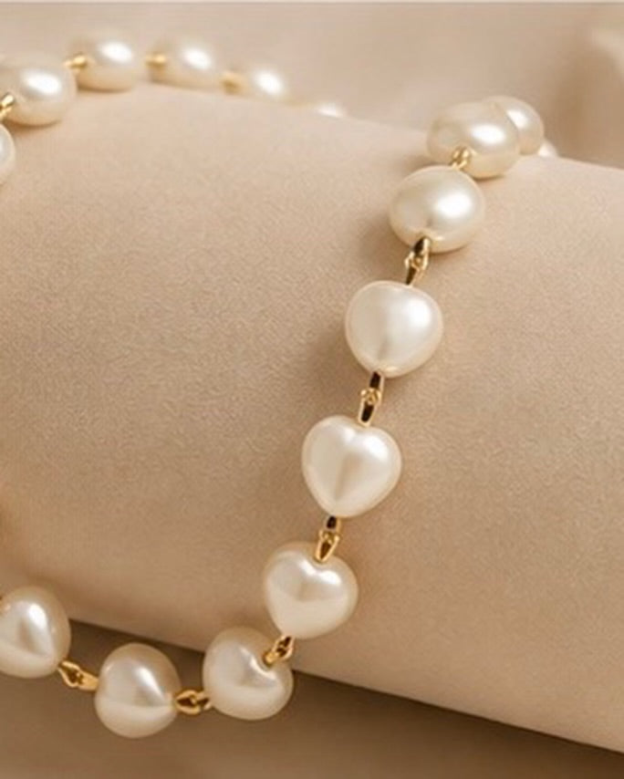 Choker Pérola coração