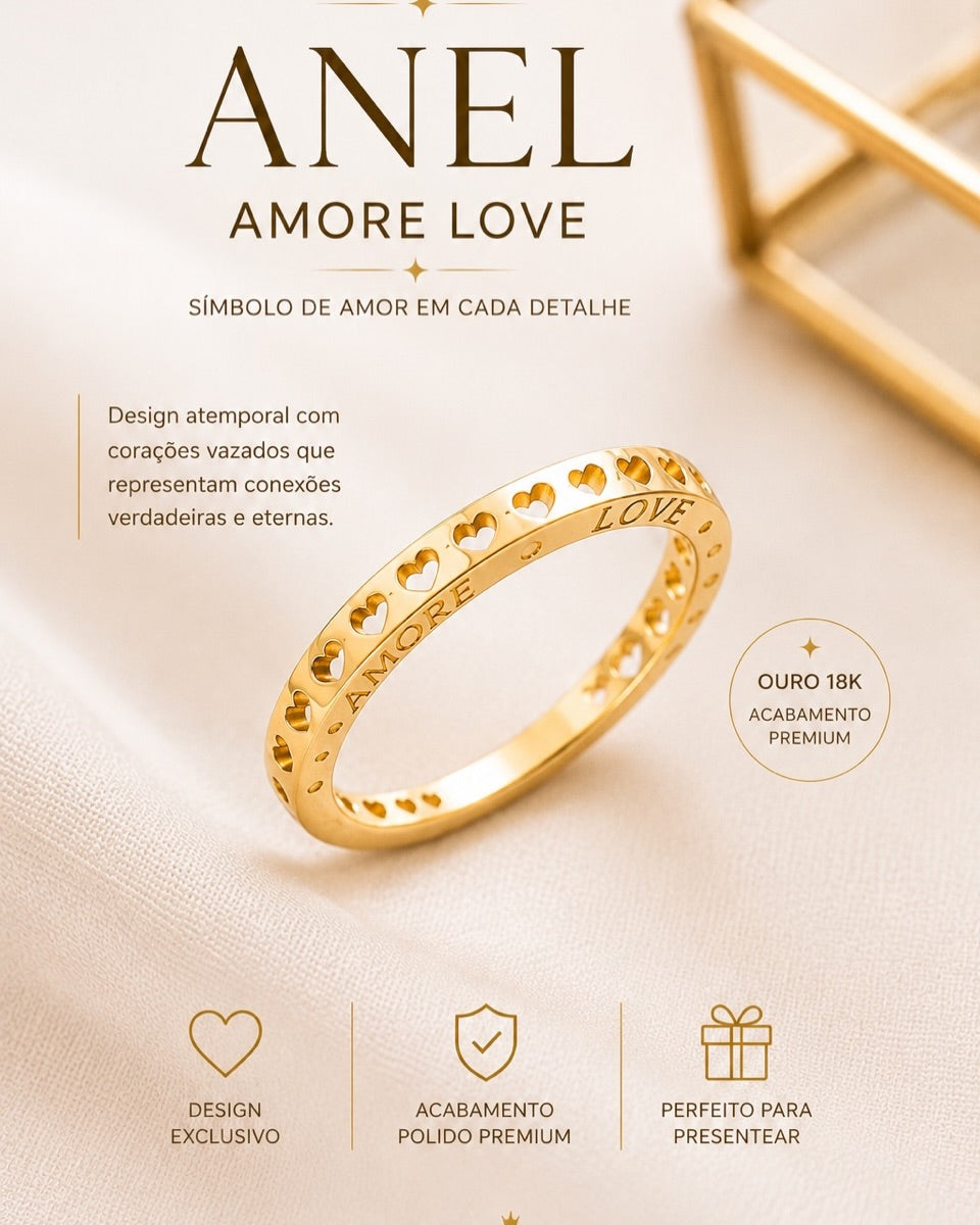 Anel Amore Love
